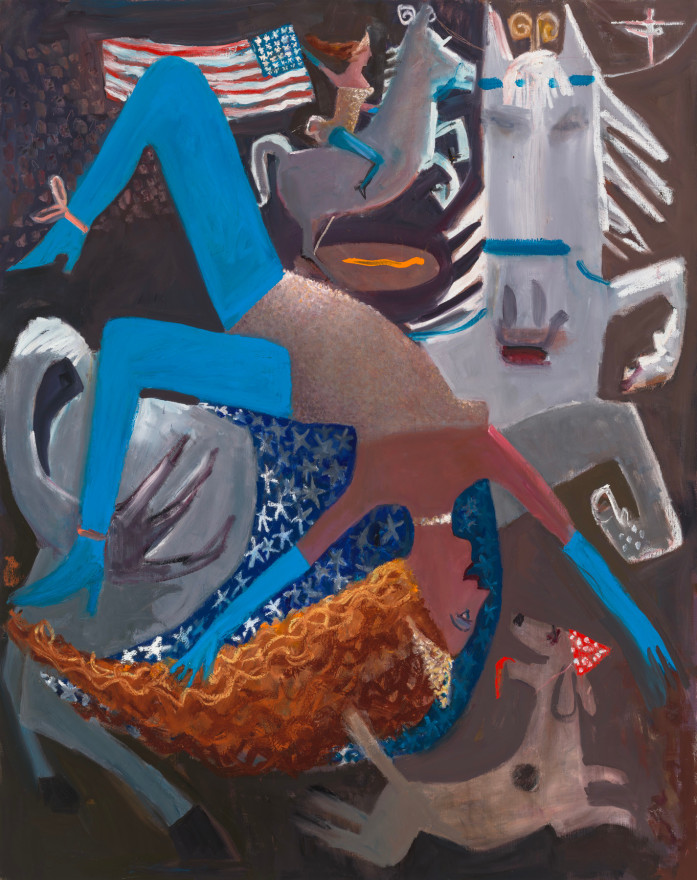 Kyle Staver Derring Do, 2025 Oil on linen 68 x 56 in 172.7 x 142.2 cm (KST25.002)
