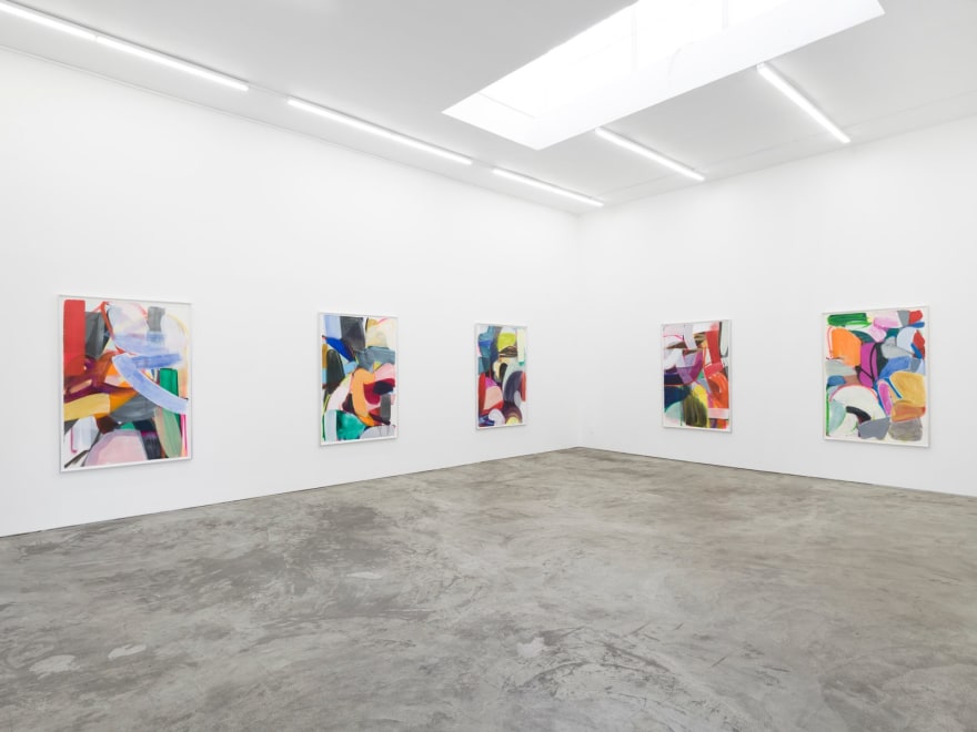 Installation view of Liliane Tomasko, Portrait of the Self (Works on Paper), (June 3 - August 12, 2023). Nino Mier Gallery, Los Angeles. Gallery Two.