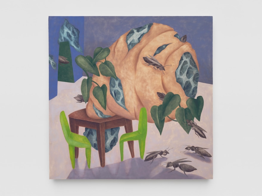 Ginny Casey Tumor/Nest, 2022 Oil on canvas 55 x 55 in 139.7 x 139.7 cm (GCA22.014)