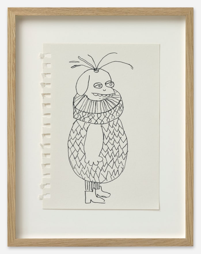 Stefan Rinck Untitled, 2022 Ink on drawing notebook paper 8 1/4 x 5 1/2 in (unframed) 21 x 14 cm (unframed)&nbsp; 11 3/4 x 9 1/8 x 1 1/8 in (framed) 30 x 23 x 3 cm (framed) (SRI22.033)