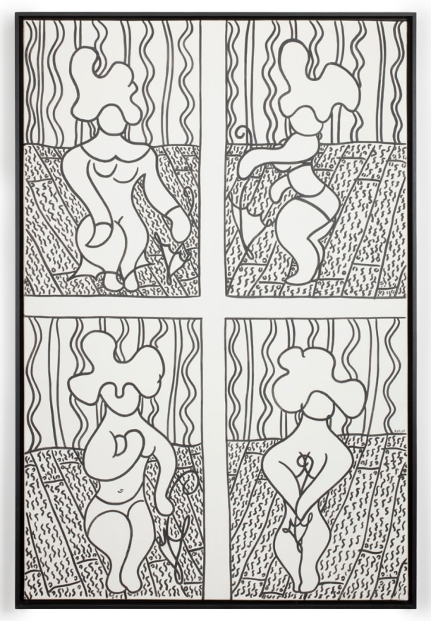 William N. Copley, Strip Tease, 1961. Oil on canvas, 57 1/8 x 38 1/4 in, 145.1 x 97.2 cm (WC20.011)