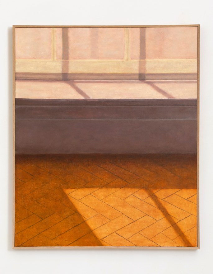 Jess Allen Thoughts On A Moment, 2024 Oil on linen  48 1/4 x 40 3/8 x 1 7/8 in 122.5 x 102.6 x 4.7 cm (JAL24.019)