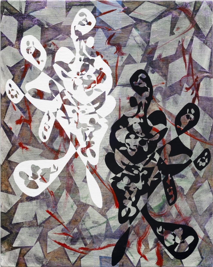 Ana Villagomez Gemini, 2025 Signed, titled, and dated on verso Acrylic and flashe on canvas 20 x 16 in 50.8 x 40.6 cm (AVI25.013)