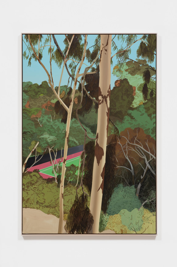 Jake Longstreth Beachwood Canyon II, 2022 Oil on muslin 61 x 41 in (framed) 154.9 x 104.1 cm (framed) (JLO22.052)