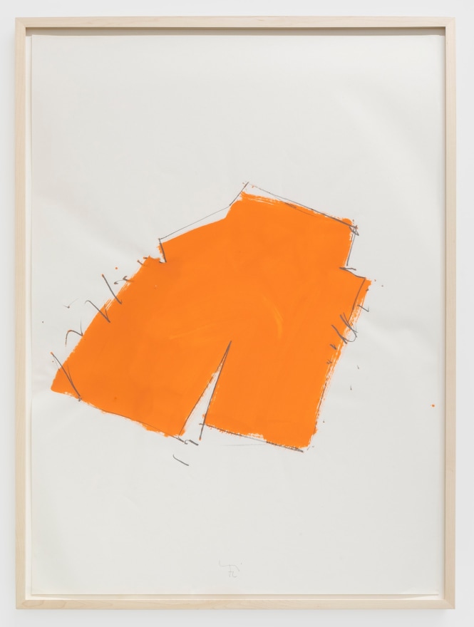 Imi Knoebel Untitled, 1976 Oil and graphite on paper 39 3/8 x 27 1/2 in 100 x 70 cm (IK76.003)