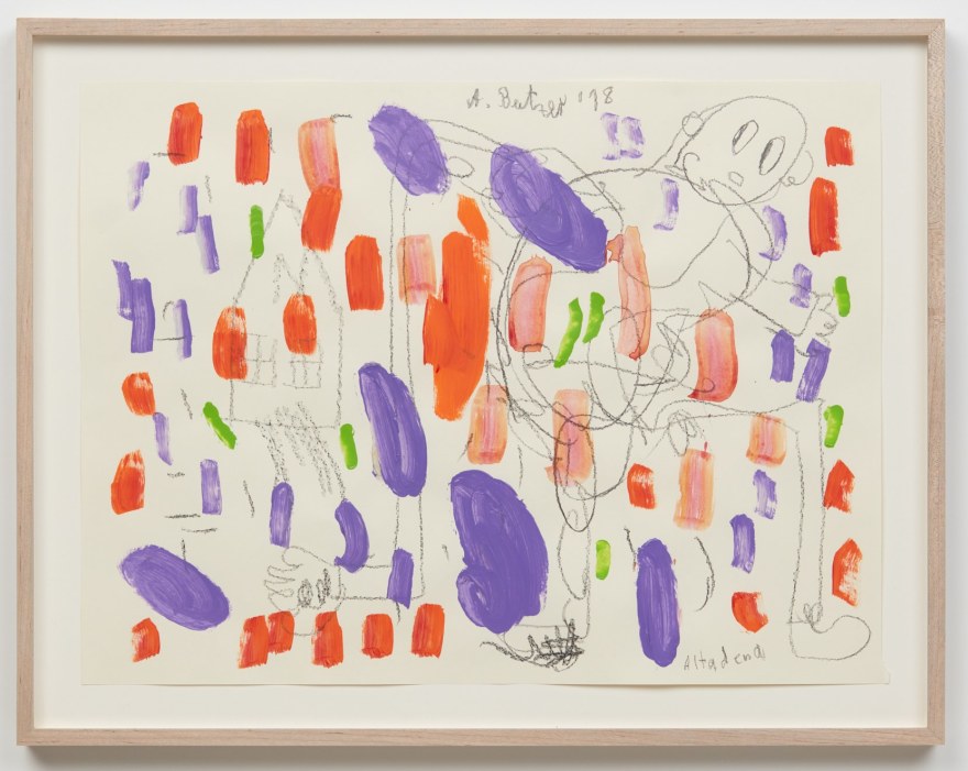 Andr&eacute; Butzer, Untitled, 2018, Watercolor and graphite on paper, 18 x 24 in (45.7 x 61 cm), AB18.043