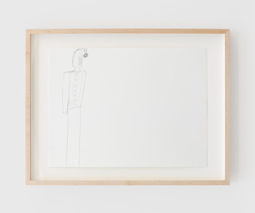 Ulrich Wulff, Untitled, 2019, Graphite on paper, 11 1/2 x 15 3/4 in (29.2 x 40 cm), UWU19.011