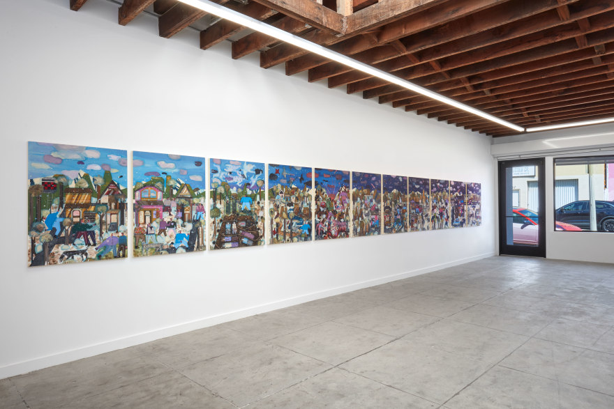Installation View of Andrea Joyce Heimer, 24 Hours in Great Falls, Montana (March 26 - April 30, 2022) Nino Mier Gallery, Glassell, LA