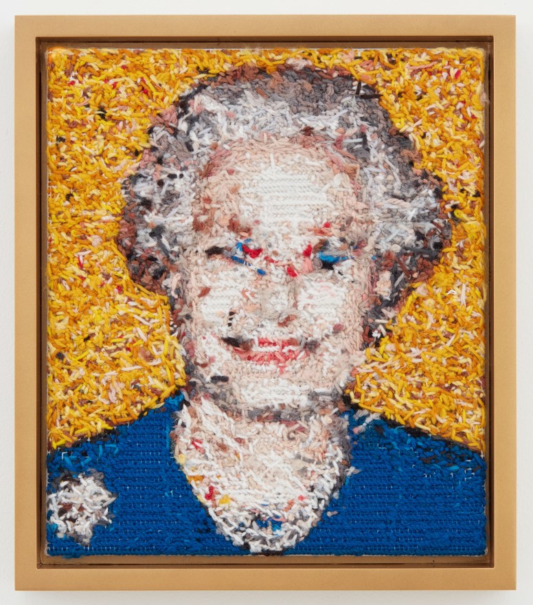 Polly Borland The Queen (Mr. Guryther), 2017 Hand stitched wool tapestry 12 x 10 in 30.5 x 25.4 cm (POB17.001)