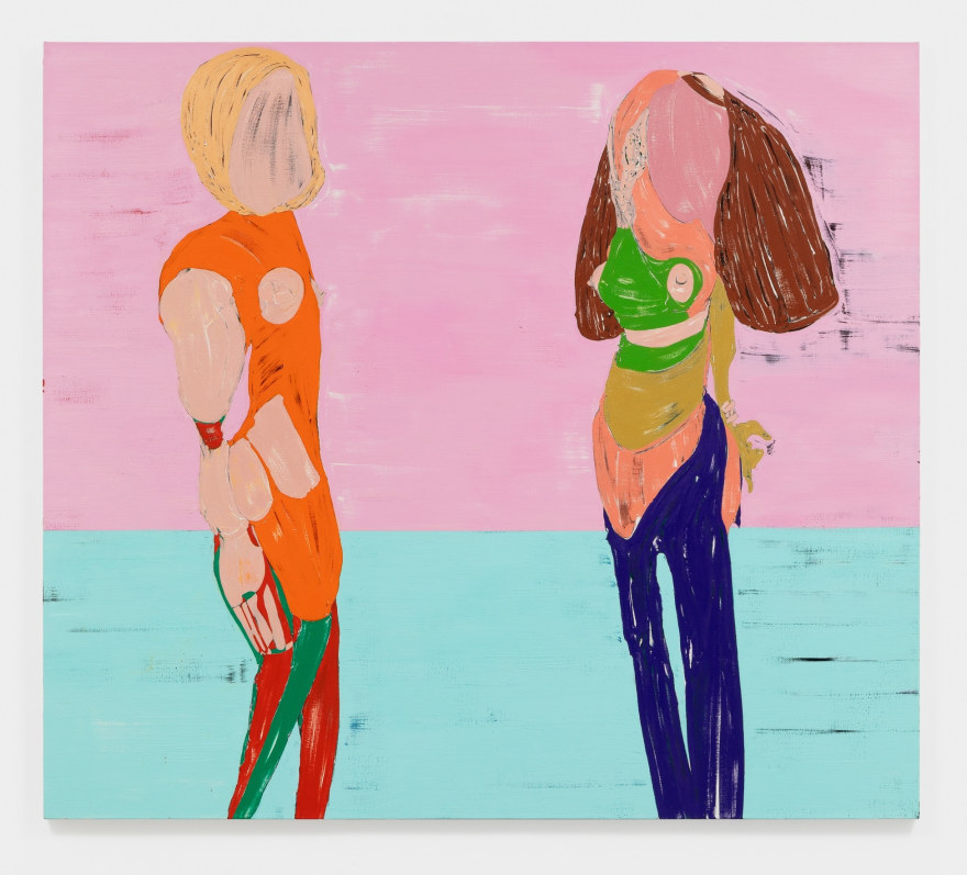 Nicola Tyson Couple, 2011 Oil on canvas 74 x 62 in 188 x 157.5 cm (NTY21.004)