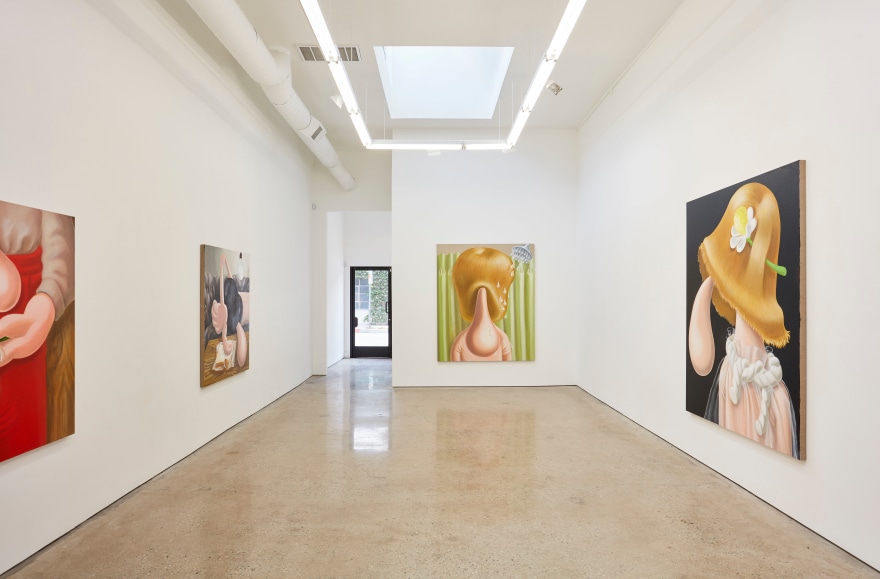 Installation view 1 of Louise Bonnet: Paintings (April 23 &ndash; June 4, 2016), Nino Mier Gallery, Los Angeles