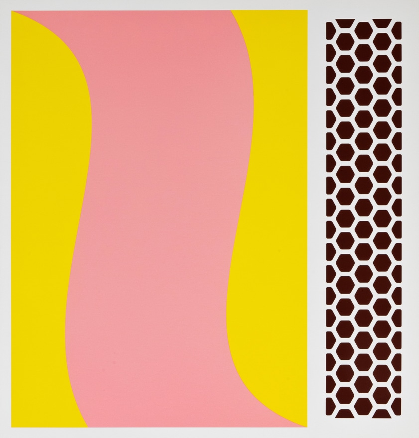Thomas Wachholz Swingo, 2019 TW080707 red phosphorus and acrylic on canvas 43.3 x 41.3 x 1.4 in 110 x 105 x 3.6 cm (TW19.009)