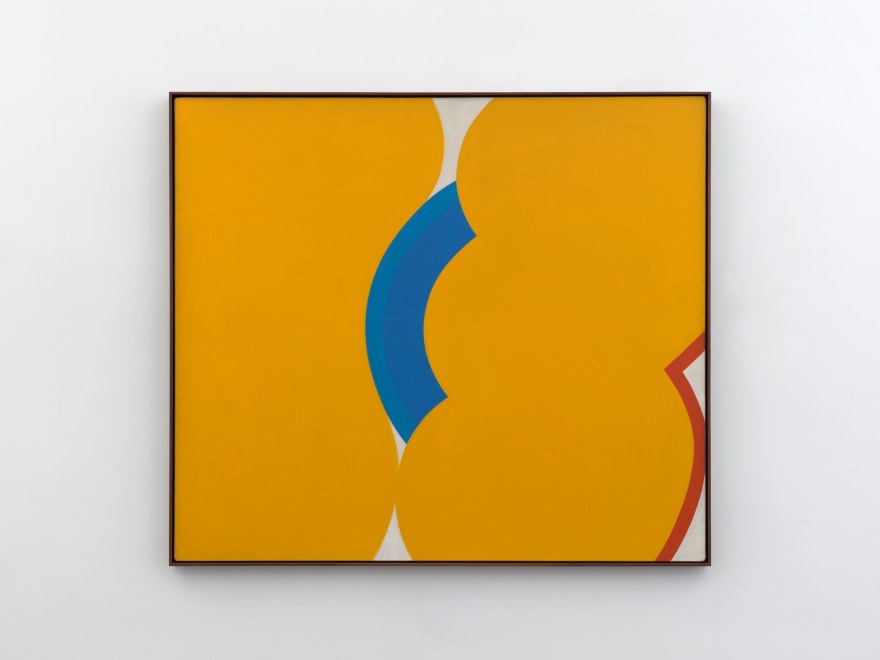 Georg Karl Pfahler
Rondotex (Tex Series), 1965
Acrylic on canvas
56 1/2 x 64 1/2 in (framed)
143.5 x 163.8 cm (framed)
(GKA25.003)