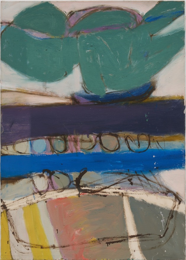 Albert Irvin Untitled (blues), 1960s Estate Stamp on verso Oil on canvas 38 1/4 x 27 1/8 in 97 x 69 cm (AIR25.046)
