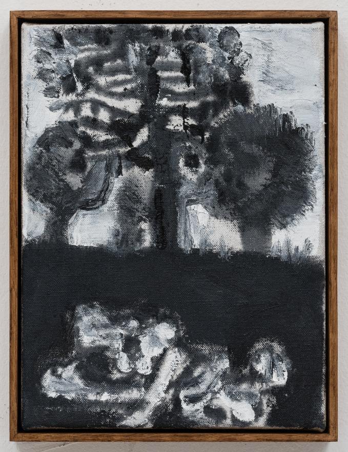 Tobias Pils, Tbd, 2019. Oil on canvas, 9 7/8 x 7 7/8 inches, 25 x 20 cm (TPI19.003)