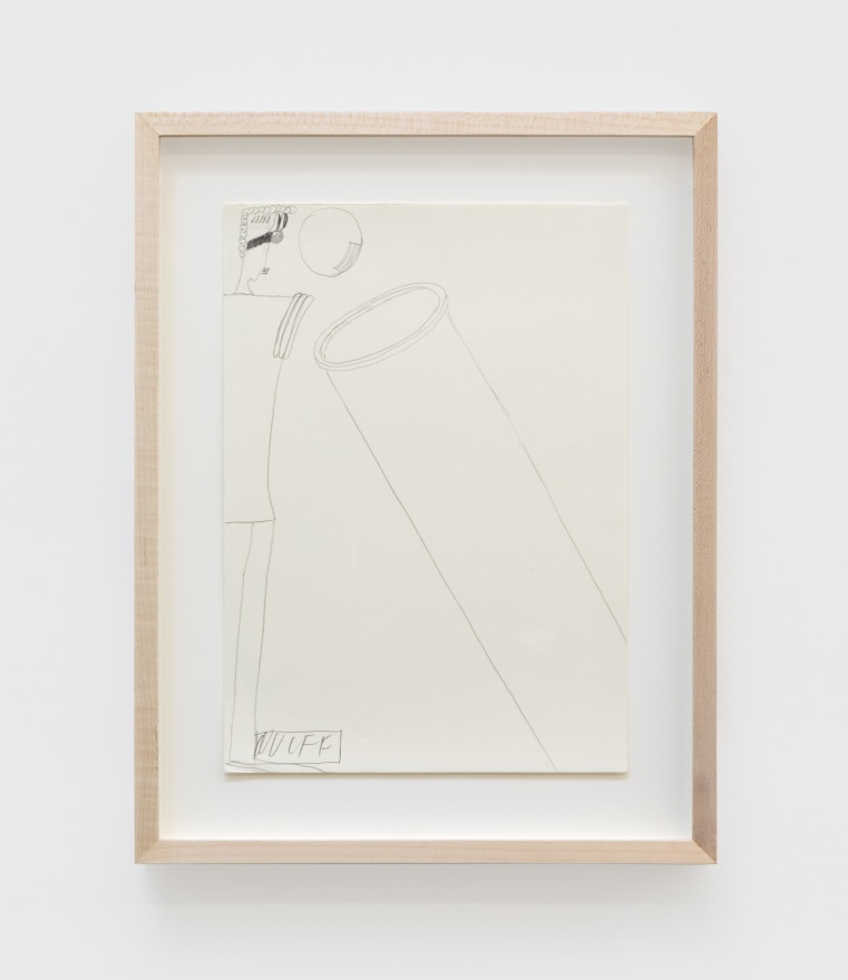 Ulrich Wulff, Untitled, 2019, Graphite on paper, 11 1/2 x 8 1/4 in (29.2 x 21 cm), UWU19.012