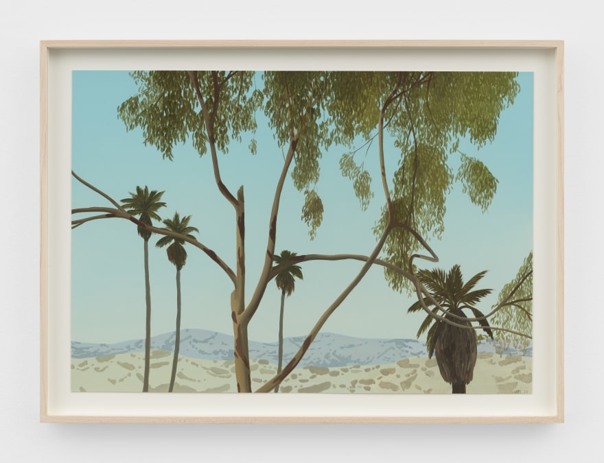 Jake Longstreth Untitled, 2022 Oil on paper 16 1/2 x 22 1/2 in (framed) 41.9 x 57.1 cm (framed) (JLO22.033)