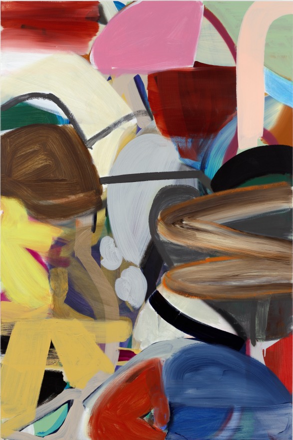 Liliane Tomasko POEM THING (your life afraid and huge and ripening), 2025 Acrylic and acrylic spray on linen 75 x 50 in 190.5 x 127 cm (LTO25.025)