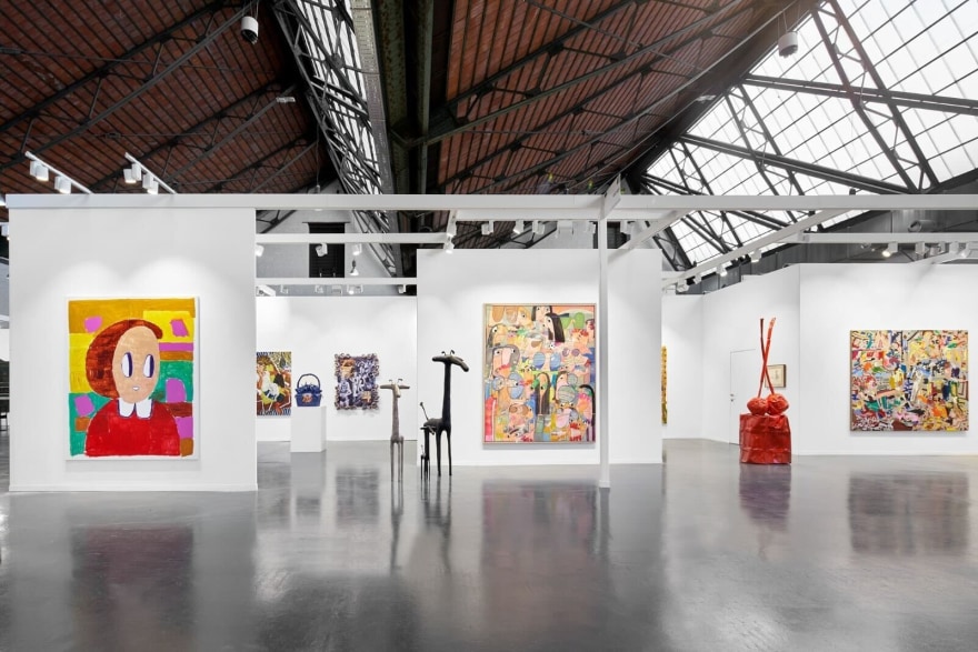 Installation View of Nino Mier Gallery, Art Brussels, 2022