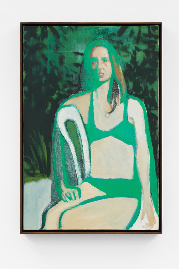 Jonathan Wateridge Seated Figure, 2022 Oil on Canvas 30 1/2 x 20 1/2 x 2 1/2 in (framed) 77.5 x 52.2 x 6.5 cm (framed) 29 1/2 x 18 1/8 in 75 x 46 cm (JWA22.025)