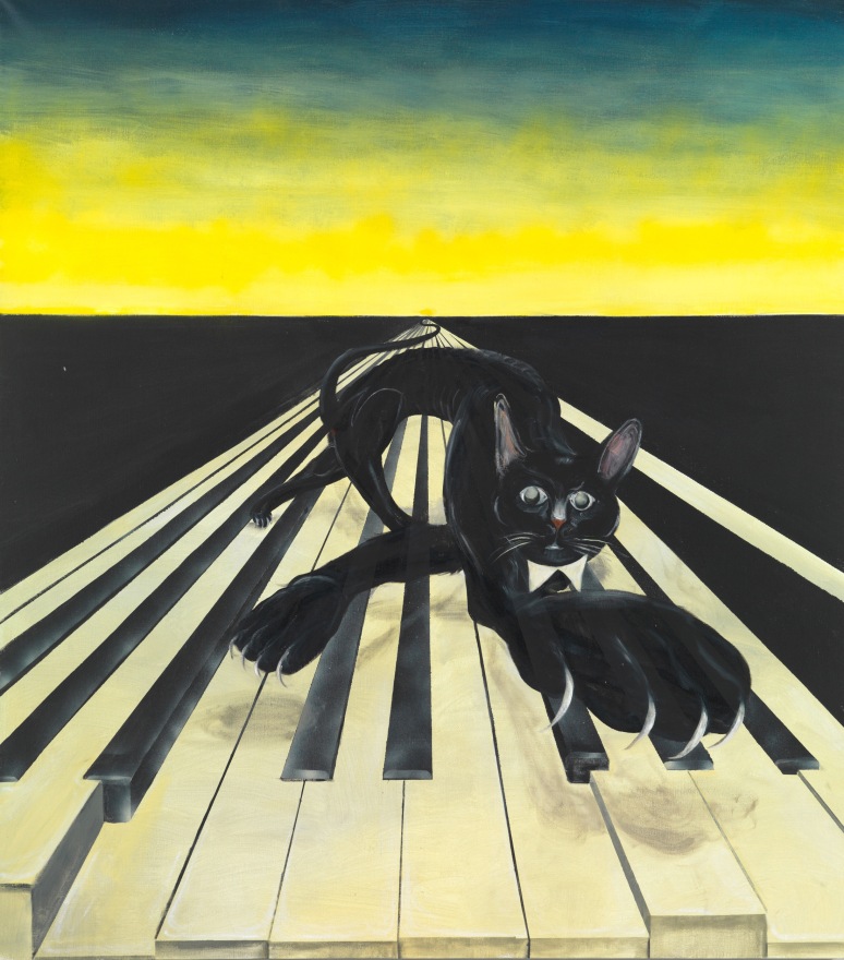 Tomasz Kowalski  Untitled (Cat), 2012  Oil on canvas  66 7/8 x 59 1/8 in  170 x 150 cm  (TKO19.014)