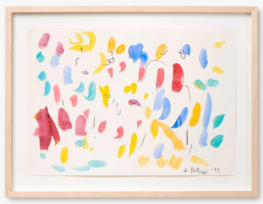 Andr&eacute; Butzer, Untitled, 2011. Water Color and Graphite on Paper. 11 3/4 x 16 1/2 in, 30 x 42 cm (AB11.006)