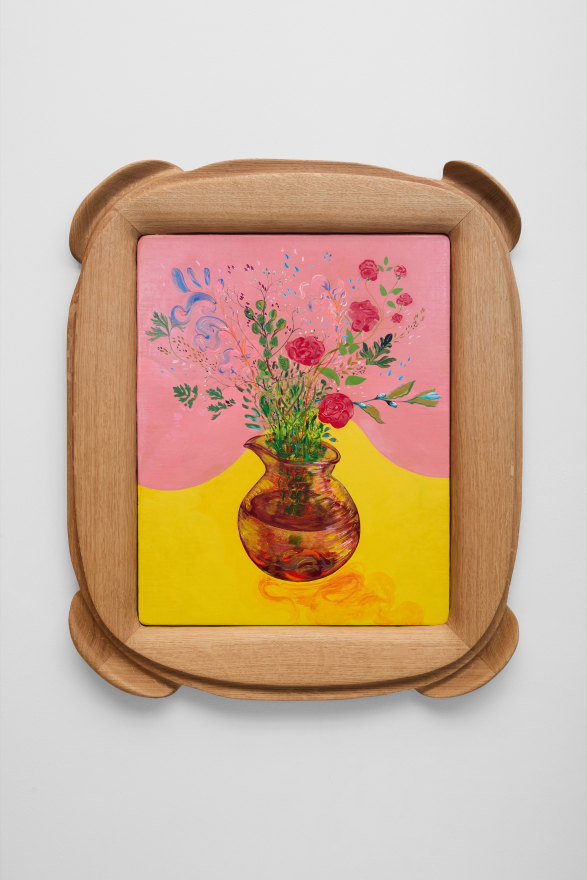 Karel Dicker Pink Room, 2025 Acrylic on Belgian linen with French oak frame 27 1/4 x 23 in 69.2 x 58.4 cm (KDI25.035)