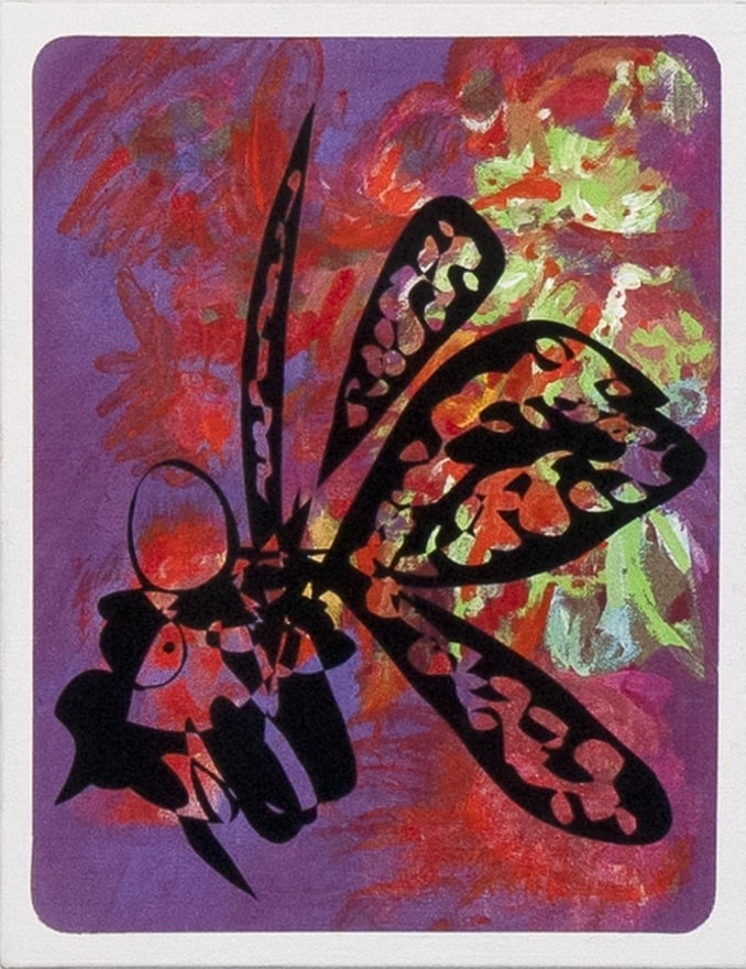 Ana Villagomez Like A Moth, 2025 Signed, titled, and dated on verso Acrylic and flashe on canvas 16 x 12 in 40.6 x 30.5 cm (AVI25.017)