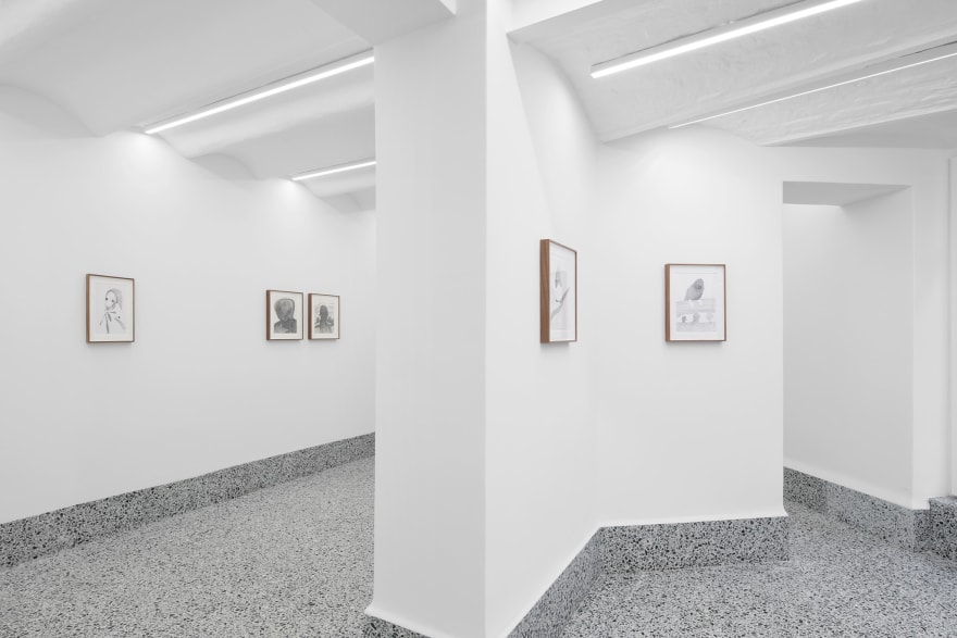 Installation View of Nicola Tyson, A Bit Touched, (November 18 - December 17, 2022). Nino Mier Gallery Brussels, Annex.