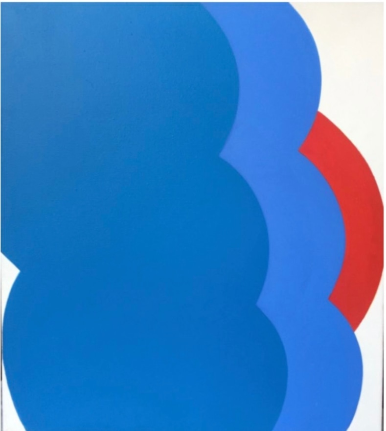 Georg Karl Pfahler, Drei Tex / D / II, 1964-1967, Acrylic on canvas, 35 3/8 x 31 1/2 in (90 x 80 cm), GKP67.001