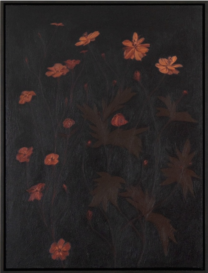 Alexandria Tarver nights, 90, 2025 Signed, titled, dated on verso Oil on panel 24 3/8 x 18 3/8 in (framed) 61.9 x 46.7 cm (framed) (ATA25.026)