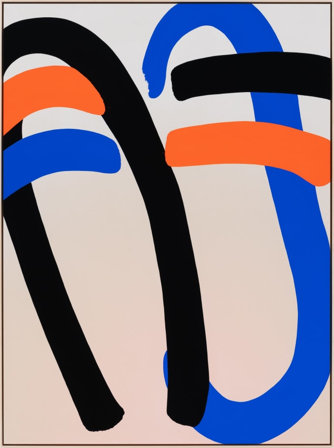 Cornelia Baltes Odi, 2022 Acrylic on canvas 76 1/8 x 56 1/2 x 2 1/2 in - framed 193.4 x 143.5 x 6.3 cm - framed (CBA22.002)