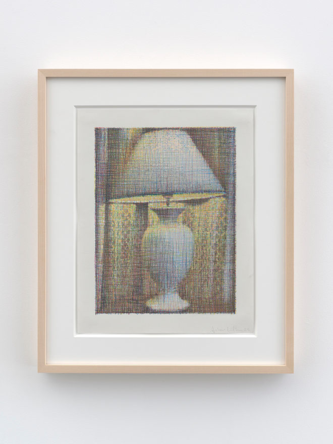 Asher Liftin Lamp in Ventimiglia, 2025 Signed and dated on recto Colored pencil on paper 18 1/4 x 15 1/4 in (framed) 46.6 x 38.7 cm (framed) (ALI24.025)