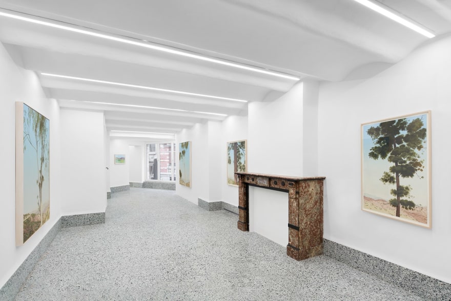 Installation view of Jake Longstreth, Springtime in Southern California, (April 26 - June 4, 2022) Nino Mier Gallery, Brussels