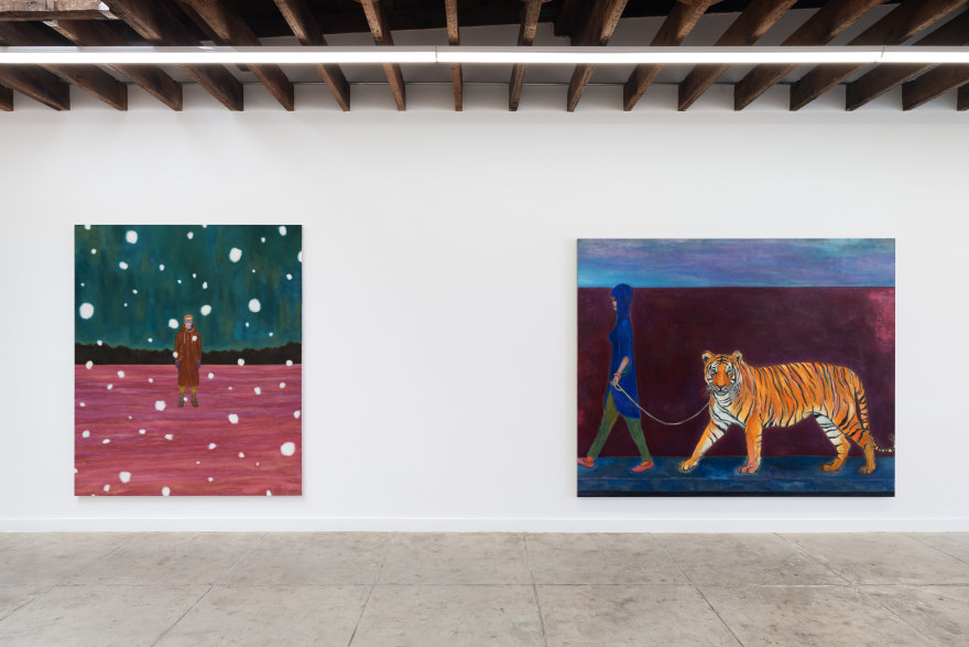 Installation view of Kasper Sonne, New Horizons, (February 10 - March 11, 2023). Nino Mier Gallery, Glassell Park.
