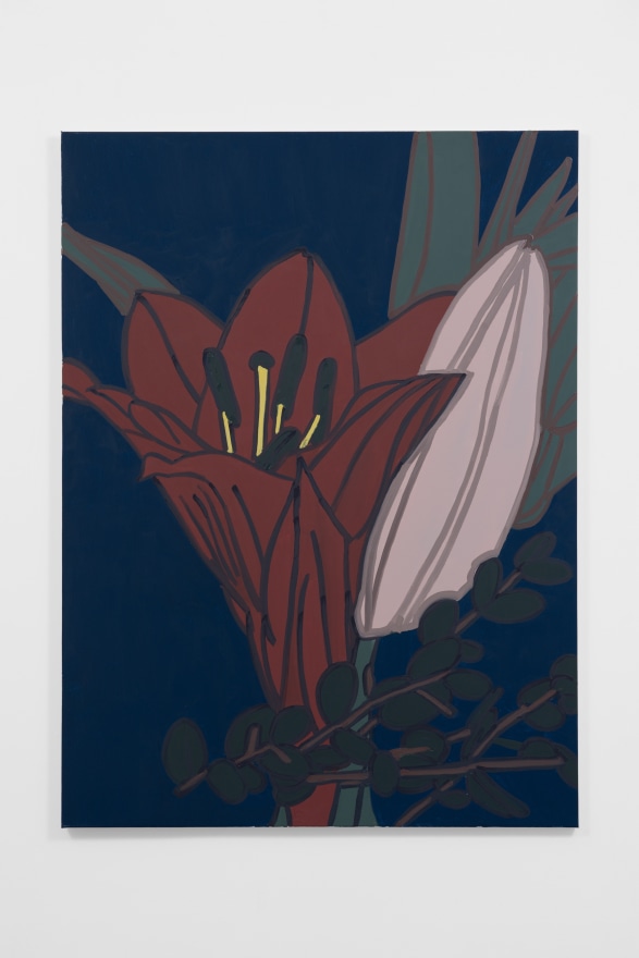 Hubert Schmalix Flowers, 2022 Oil on linen 68 7/8 x 51 1/8 in 175 x 130 cm (HSC22.007)