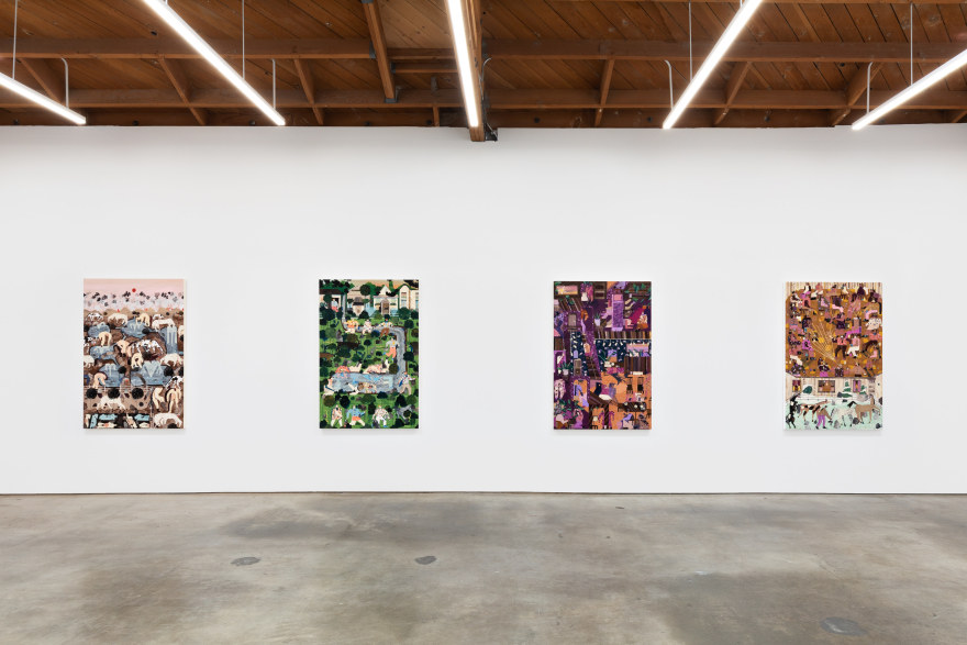 Installation View of Andrea Joyce Heimer: Loney Hunter (March 26-May 1, 2021) ​Nino Mier Gallery, Los Angeles, CA