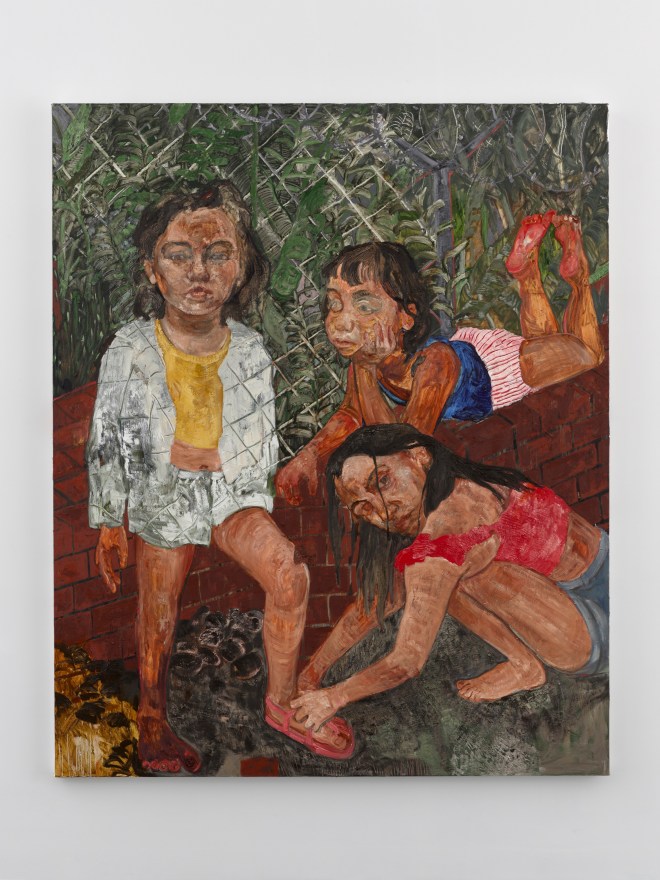 Bernadette Despujols, Primavera, Maravilla y mi hermana, 2023, Oil on canvas, 80 x 66 in, 203.2 x 167.6 cm, (BDE23.003)