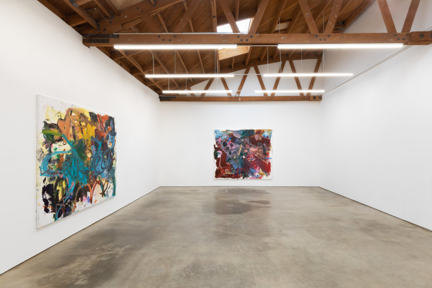 Installation View of &quot;Bigger Anke Weyer Painting&quot;, and &quot;Eye Beep&quot;