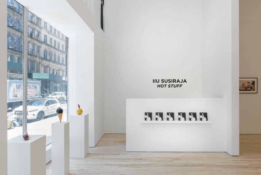 Installation view of Iiu Susiraja, Hot Stuff, Nino Mier Tribeca, (May 19 - June 17, 2023)