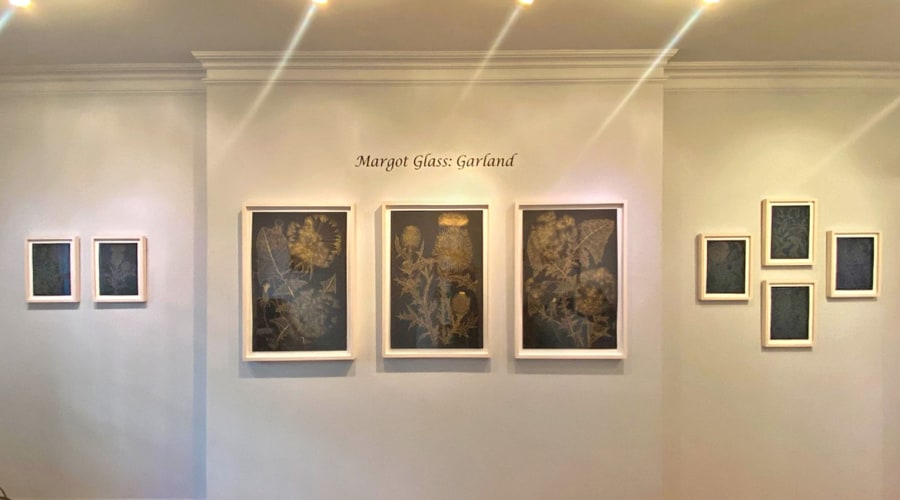 Margot Glass: Garland at DFN Projects, 16 East 79th St. //  hours M-F 11-4pm,  Through Nov 11, 2022