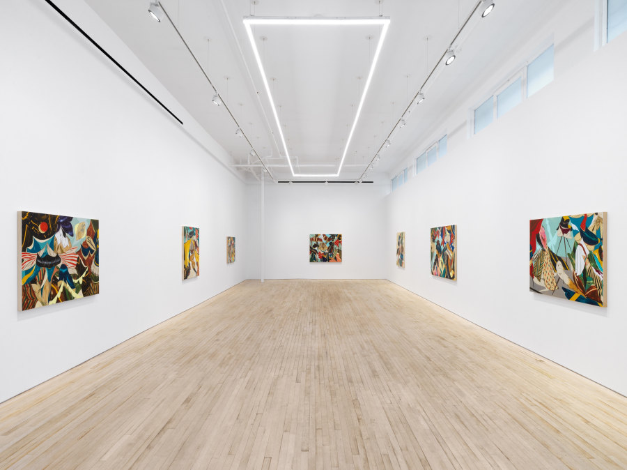 Installation view of Kenichi Hoshine, And There Came a Storm Beneath a Cutthroat Moon