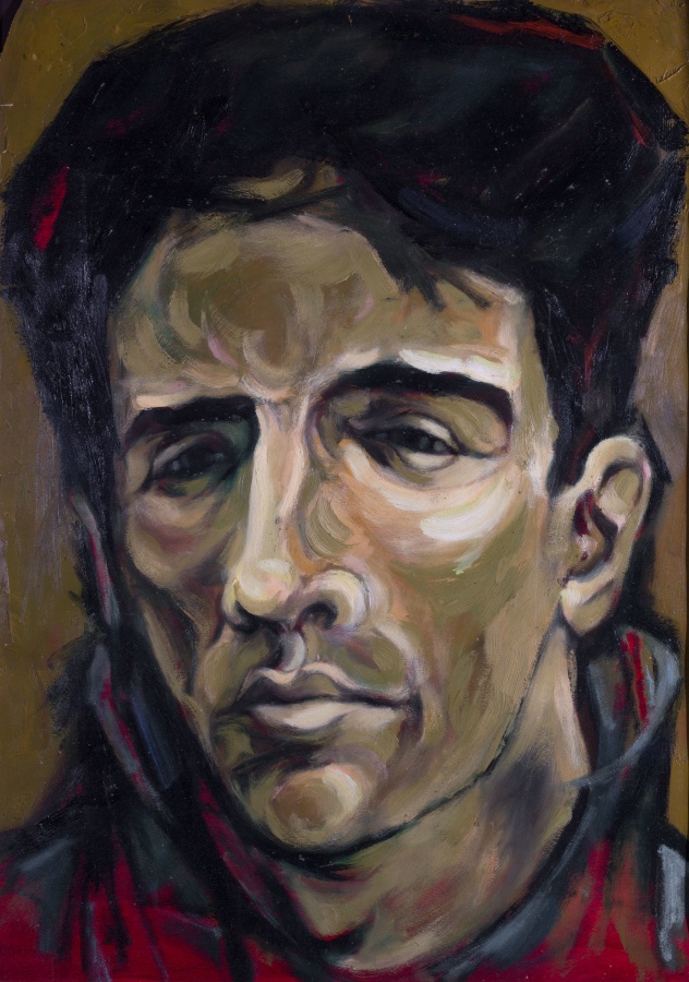 Face portrait of a man with dark hair.