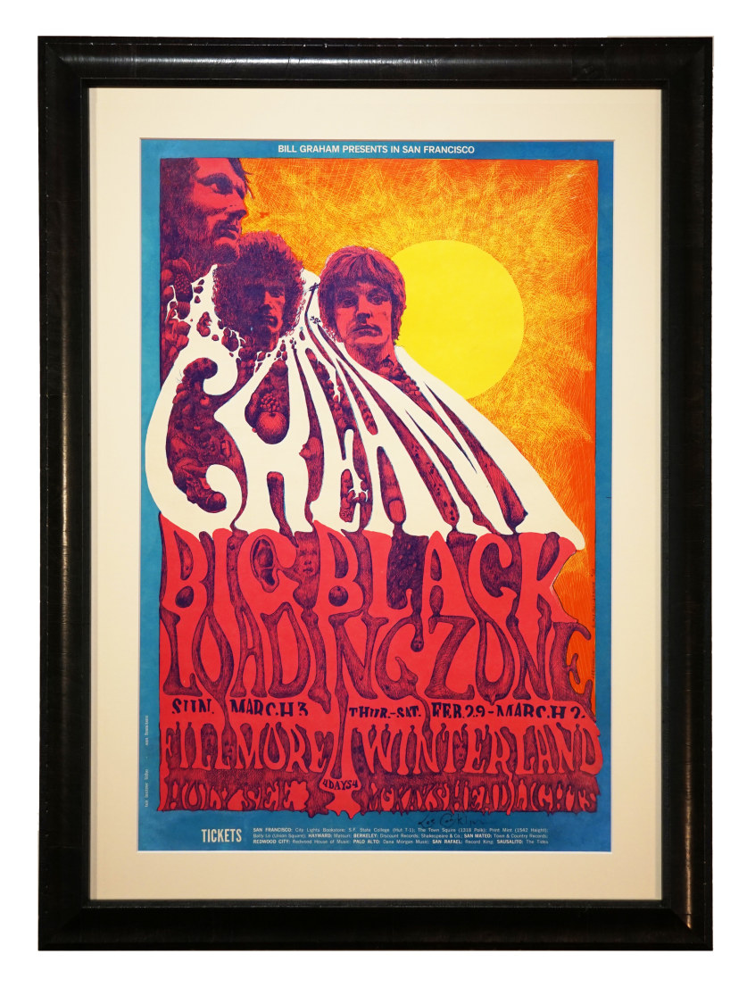 BG-109 Cream Poster 1968 by Lee Conklin at Fillmore and Winterland also featuring Big Black and Loading Zone