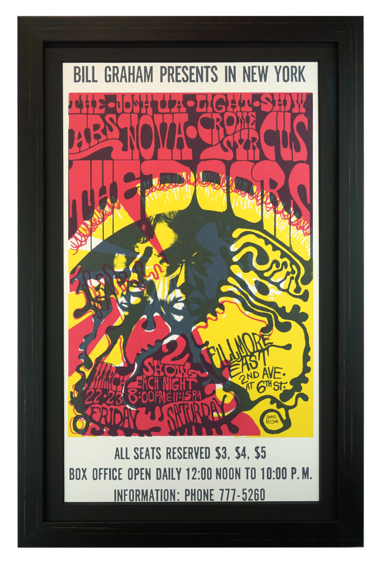 The Doors at Fillmore East Poster, 1968. Ars Nova Poster. Crome Syrcus poster.