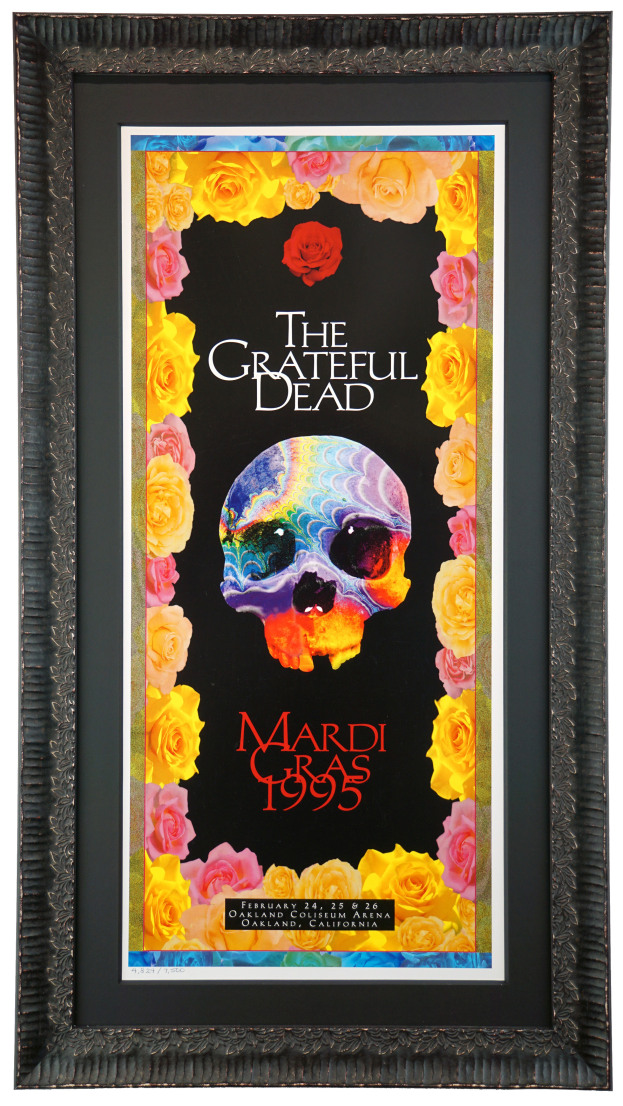 Grateful Dead 1995 Poster Mardi Gras at Oakland Coliseum