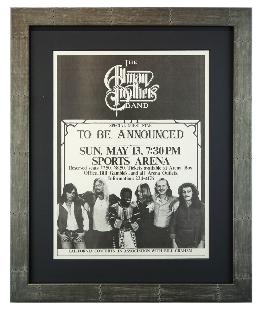 Allman Brothers Poster 1979. Allman Brothers San Diego poster. May 13, 1979. 