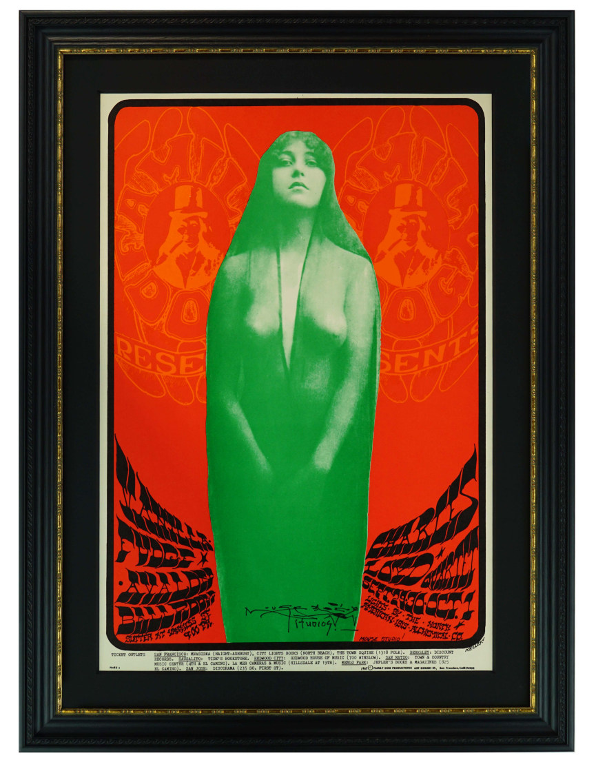 FD-85 Avalon Ballroom poster by Mouse and Kelley. Kaloma poster. Vanilla Fudge poster 1967. Charles LLoyd Quartet poster. Josephine Josie Earp poster