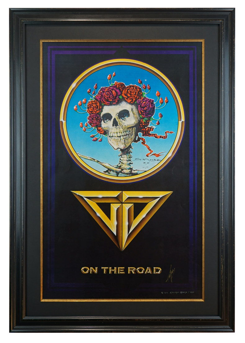 On The Road, a 1978 Grateful Dead poster for their 1978 tours this poster was designed by Stanley Mouse & Alton Kelley