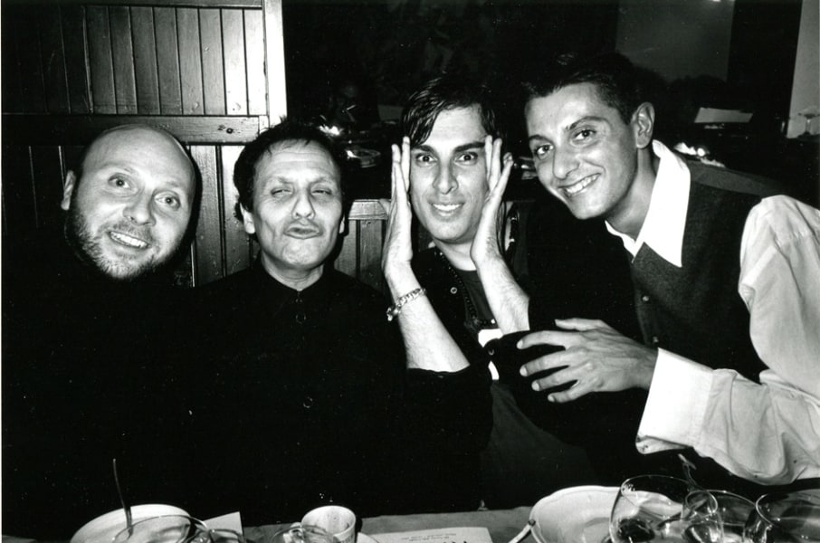 Roxanne Lowit, Domenico Dolce, Azzedine Alaia, Rifat Ozbeck and Stefano Gabbana, Milan